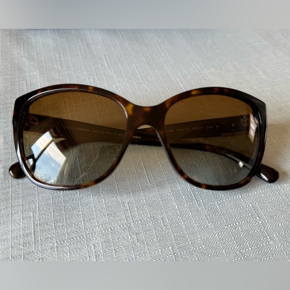 Dolce & Gabbana Tortoise Brown Sunglasses Made in Italy- Polarized - Picture 15 of 16